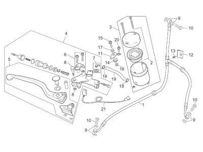 Τάπα ρεζερβουάρ λαδιού φρένων